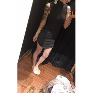 NWT Windsor short sleeve dark grey dress